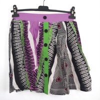 Zomer rok lila groen S/M
