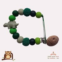 nr 23 noekies speenkoord dino stekel khaki groen 