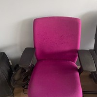 Burostoel, mooi paars