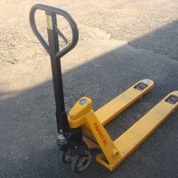 Palletwagen Pompwagen weegschaal 2500kg 115cm Dubbel Voorwie