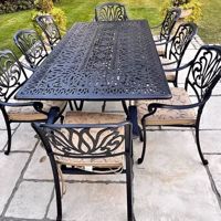 Garden metal sets -Table and 8 chairs 