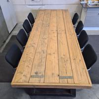tafel steigerhout fijn afgewerkt met of zonder stoelen