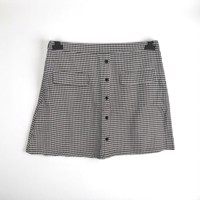 Rok geruit zwart wit M
