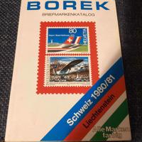 Borek briefmarkenkatalog Schweiz 1980/81 Zwitserland 