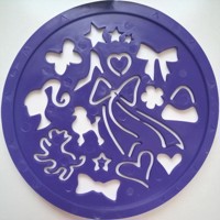 Barbie teken spirograaf kerstmis thema