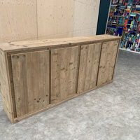 Steigerhouten wandkast / dressoir