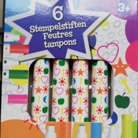 Tom Stempel stiften set 13 Cm 6 Stuks