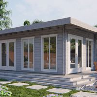 Blokhut - Tuinhuis Hildegard | 44 mm | vuren onbehandeld