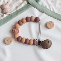 Speenkoord roos pasteloranje oudroze