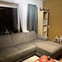 Grijs hoekbank 3 personen 