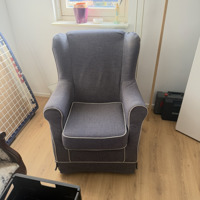 Luxe grijze fauteuil 