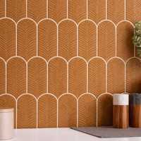 Veer tegels - blad tegels - visschubtegels - badkamertegels