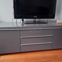 TV meubel grijs glans