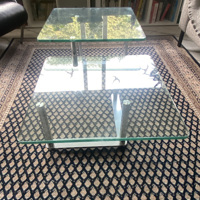 Set glazen salontafels 