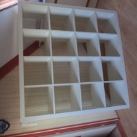 Boekenkast met ruimte Verdeler.