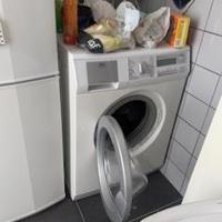 Wasmachine met niet al te veel draaiuren geen familie gebruik 