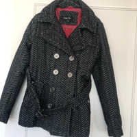 nieuw mooi wollen tweed winterjasje