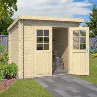 Blokhut Indi 230x230 Onbehandeld vuren