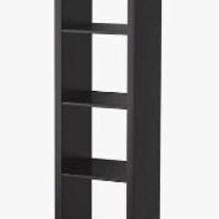 Open Ikea kast met 4 vakken zwart Kallax