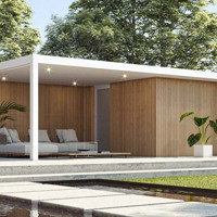 Strak tuinhuis MALUWI -Aluminium in diverse standaard maten