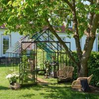 Tuinkas Qube 812, zwart gecoat