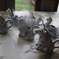 Vintage Porseleinen Melkkannetjes