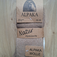 3 Paar Dunne Alpaka Wollen Sokken Maat 35-38 