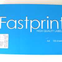 Fastprint high quality sticker labels A4 80x 105 x 148,5 mm 