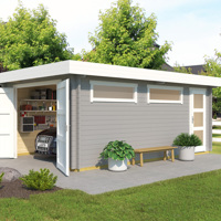 NIEUW Modern houten garage Canberra