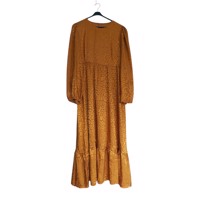 Oranje panterprint jurk XL