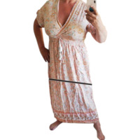 Ibiza style lange zomerjurk L