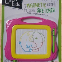 Crea Kids, magnetich teken bord roze geel klein formaat