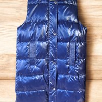 White Icy metallic bodywarmer blauw L