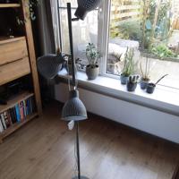 Staande lamp met 3 spotjes