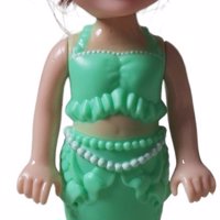 Mermaid zeemeermin pop groen 18cm