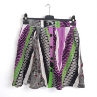 Zomer rok lila groen M/L