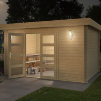 Blokhut Mikkel 380x275 Onbehandeld vuren