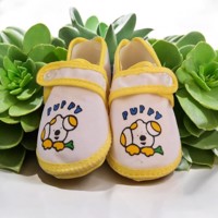 Babyschoenen Geel Met Puppy newborn