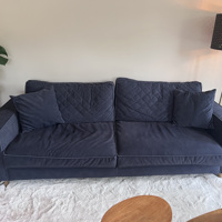 Riviera maison velvet blauwe 2.5 zits bank