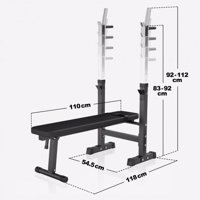 Verstelbare Halterbank Gorilla Sport 70 kg