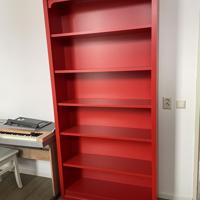 Boekenkast, rood