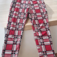 Emery Rose legging geruit rood XL