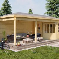 Blokhut - Tuinhuis Bertil | 44 mm | vuren onbehandeld