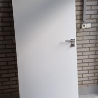 Deur met RVS beslag