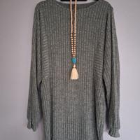 Grijze, zachte jurk XXL - zo goed als nieuw!