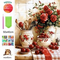 nr 3 Diamond Painting keuken decoratie 50x40cm (vierkant)