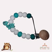 nr 31 noekies speenkoord turquoise groen wit