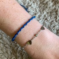 Twisted armband, donker blauw