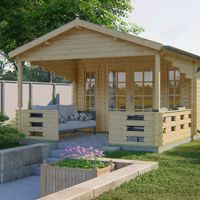 Blokhut - Tuinhuis Sanstrov | 44 mm | vuren onbehandeld