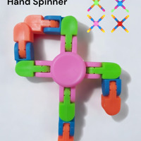 Flexibele Fidget Spinner roze meerkleurig